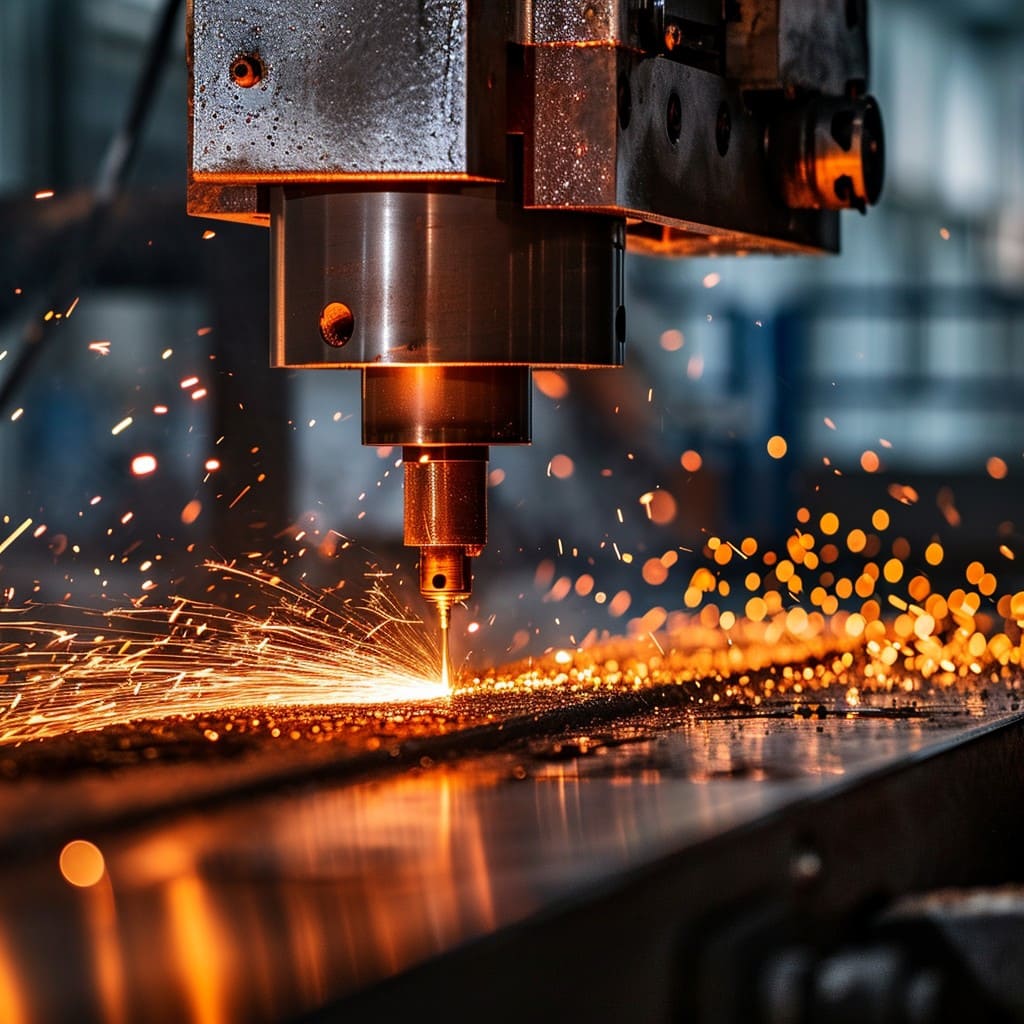 Trabajador experto en taller de letreros